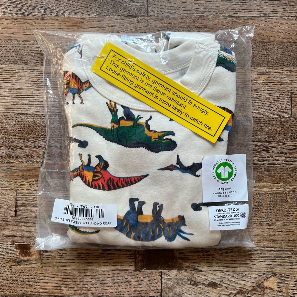 Hanna Andersson Boys Pajamas - Dino Roar